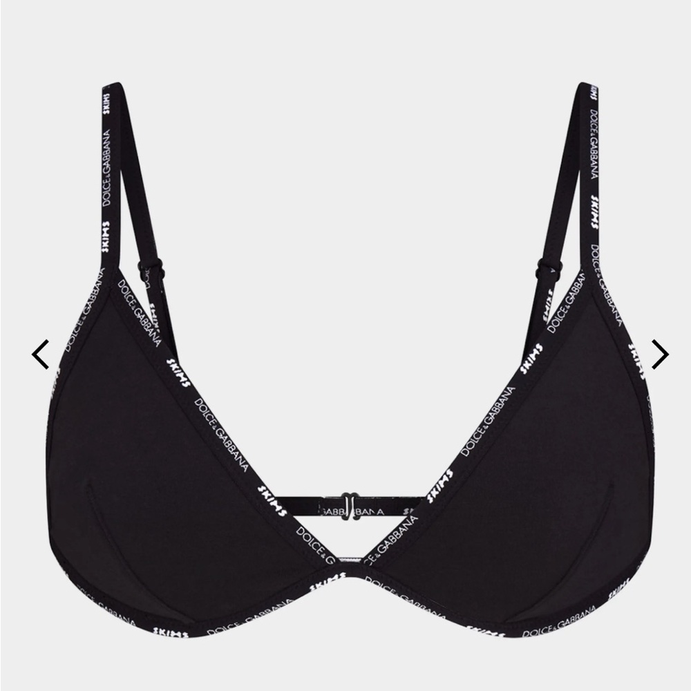 Dolce & Gabbana Black Triangle Bralette